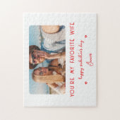 バレンタインデー写真あなたは私の妻お気に入りの ジグソーパズル (縦)