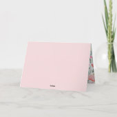 バレンタインデー写真かわいいピンクの友最高の達 シーズンカード (裏面)