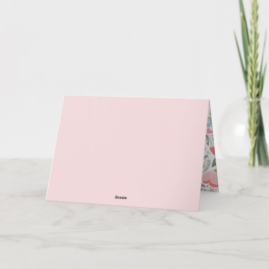 バレンタインデー写真かわいいピンクの友最高の達 シーズンカード (裏面)