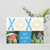 バレンタインデー写真可愛いキッズサニーキソ シーズンカード (スタンド正面)