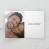 バレンタインデー写真夫婦赤バレンタイン カード (内部)