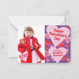 バレンタインデー写真教室XOXO Sweethearts ノートカード