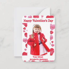 バレンタインデー写真教室XOXO Sweethearts ノートカード