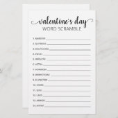 バレンタインデー単語スクランブルゲームパーティーゲーム (正面/裏面)