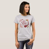 バレンタインデー向け女性用In Syncデザイン Tシャツ (正面フル)