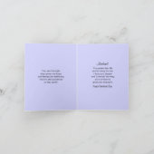 バレンタインデー夫が海に沈む夕日の写真 シーズンカード (内部)