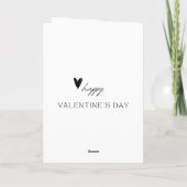 バレンタインデー夫婦愛フォトホワイトバレンタイン カード (裏面)