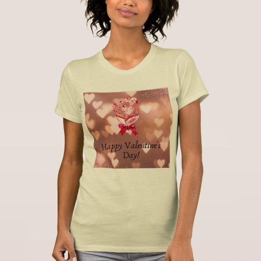 バレンタインデー女子Tシャツ Tシャツ (正面)