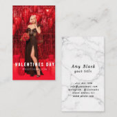 バレンタインデー女性写真集 名刺 (正面/裏面)