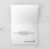 バレンタインデー妊娠アナウンスカード シーズンカード (内部)