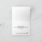 バレンタインデー妊娠アナウンスカード シーズンカード (内部)