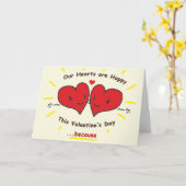 バレンタインデー婚約したス カード (黄色い花)