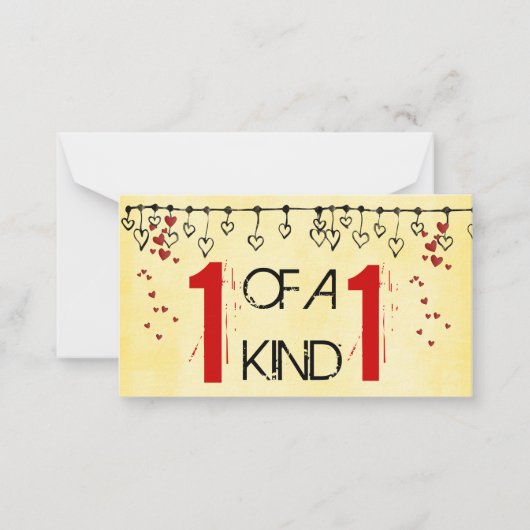 バレンタインデー子供へカード ノートカード (正面)