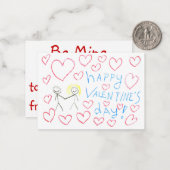 バレンタインデー子供へカード ノートカード (正面/裏面インサイチュ)