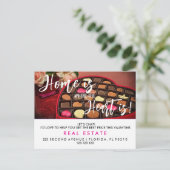 バレンタインデー実在エステートマーケティングラブ 案内ポストカード (スタンド正面)