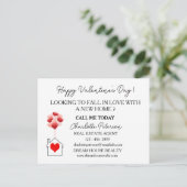 バレンタインデー実在エテートマーケティング農業 シーズンポストカード (スタンド正面)