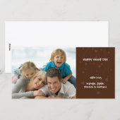 バレンタインデー家族ラブフォトカード シーズンカード (正面/裏面)