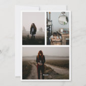 バレンタインデー家族2面フォトコラージュ シーズンカード (裏面)