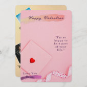 バレンタインデー幸せな瞬間の写真 シーズンカード (正面/裏面)