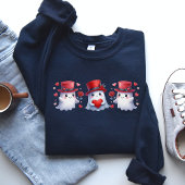 バレンタインデー幽霊シャツbooバレンタインの贈り物 スウェットシャツ