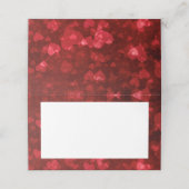 バレンタインデー座席表、テントカード プレイスカード (外部開封)