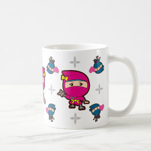 バレンタインデー忍者ガール コーヒーマグカップ