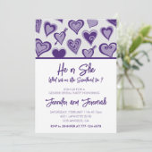 バレンタインデー性別が恋人のかわいいハートを明かす 招待状 (スタンド正面)