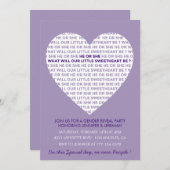 バレンタインデー性別によるバレンタインの招待を明らかにする 招待状 (正面/裏面)