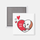 バレンタインデー恋しく思よ マグネット (正面/裏面)