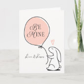 バレンタインデー恋のバニー シーズンカード (正面)