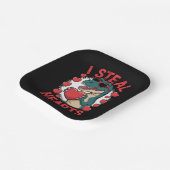 バレンタインデー恐竜I盗むハート愛Tレックス ペーパープレート (傾斜あり)