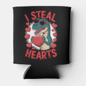 バレンタインデー恐竜I盗むハート愛Tレックス 缶クーラー (正面)