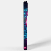 バレンタインデー愛がネオンを痛めるハート Case-Mate iPhoneケース (裏面 / 右)