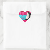 バレンタインデー愛してるオッカクジラ ハートシール (バッグ)