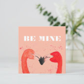 バレンタインデー愛するフラミンゴの鳥 シーズンカード (スタンド正面)