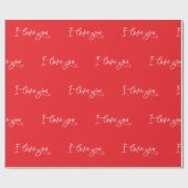 バレンタインデー愛する脚本 ラッピングペーパー (フラット)