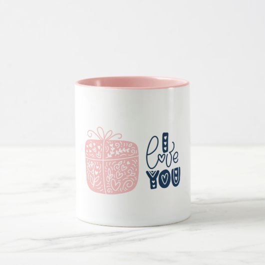 バレンタインデー愛する マグカップ (中央)