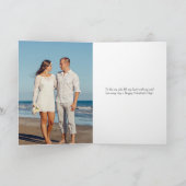 バレンタインデー愛の写真永遠バレンタイン カード (内部)