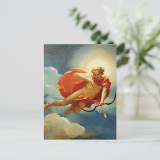 バレンタインデー愛の矢を撃つキューピッド シーズンポストカード (スタンド正面)