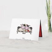 バレンタインデー愛は挨拶状を脅かします シーズンカード (裏面)