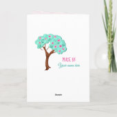 バレンタインデー愛らしいカスタム挨拶 シーズンカード (裏面)