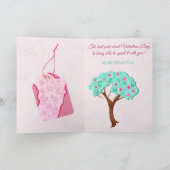 バレンタインデー愛らしいカスタム挨拶 シーズンカード (内部)