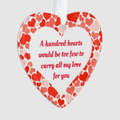 バレンタインデー愛カスタマイズし オーナメント (正面)