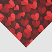 バレンタインデー愛ハートかわいい赤とピンク 薄葉紙 (詳細)