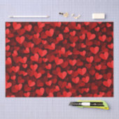 バレンタインデー愛ハートかわいい赤とピンク 薄葉紙 (クラフト)