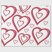 バレンタインデー愛ピンクギフトラッピング紙 ラッピングペーパー (フラット)