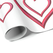 バレンタインデー愛ピンクギフトラッピング紙 ラッピングペーパー (ロールコーナー)