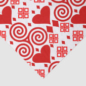 バレンタインデー愛ピンク赤と白柄 薄葉紙 (詳細)