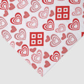 バレンタインデー愛ピンク赤と白柄 薄葉紙 (詳細)