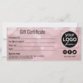 バレンタインデー愛赤いハートギフトカード (裏面)